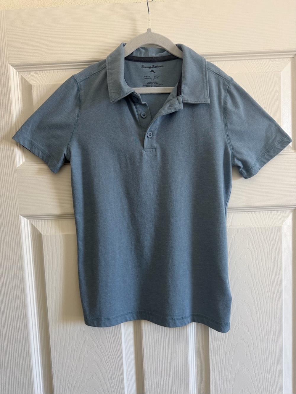Tommy Bahama Light Blue Short-Sleeve Polo